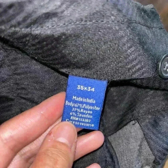 Men's Apt. 9® Premier Flex Performance Slim-Fit Washable Suit Pants Size 35x34 - Picture 7 of 9